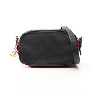 CHANEL Matelasse Leather Canvas Shoulder Bag